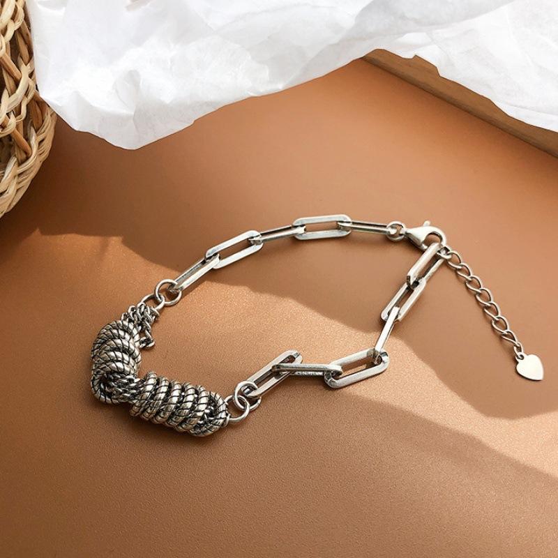 5Pcs/ Set Bohemia Minimalism Multilayer Love Heart Hollow Out Open Mouth Bracelet Set for Women Metal Chain Bangle Zircon Gifts