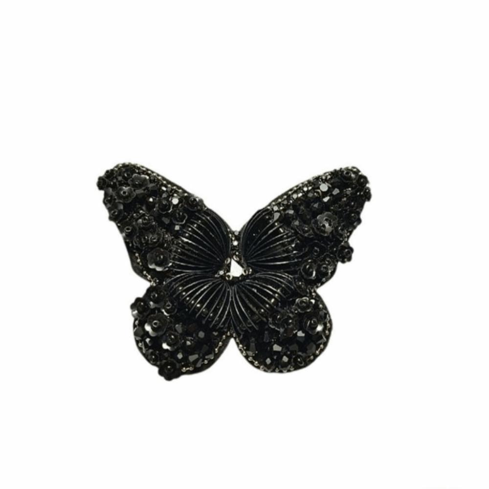 DIY Beaded Butterfly Appliques Handmade Sequin Patch New Clothing Decoration Patch Bag Decoration