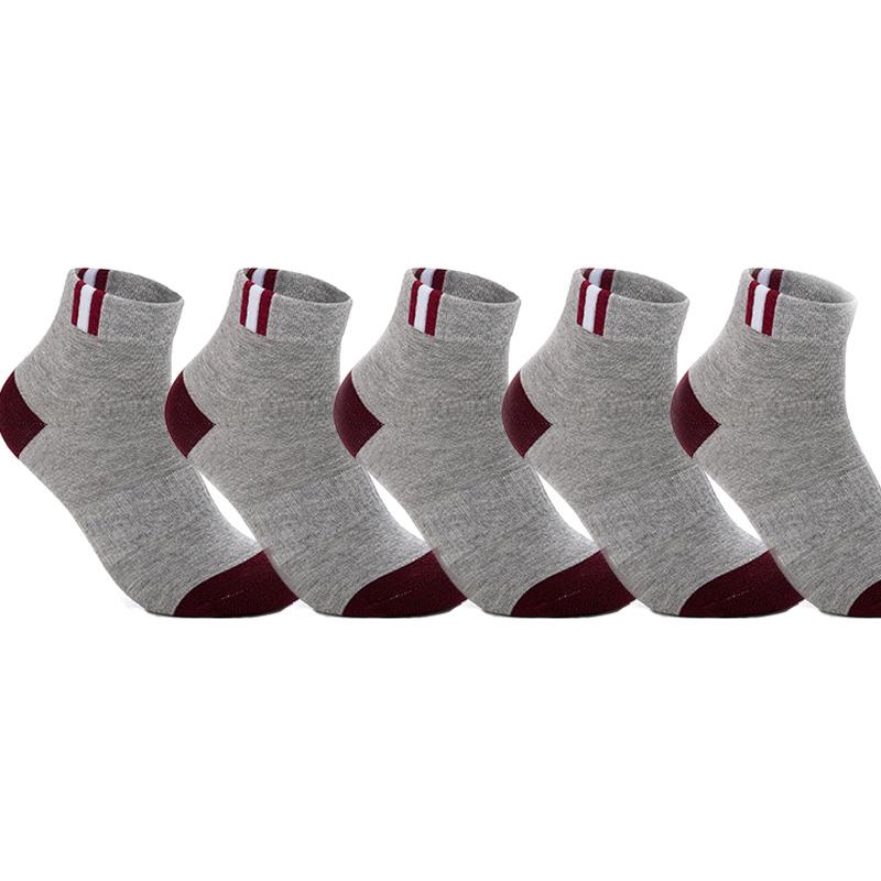 5 Paar Herren Knöchelsocken Netz atmungsaktiv Baumwolle Sportsocken Freizeit Dünn geschnitten Kurze Socke Fuß 23-29cm