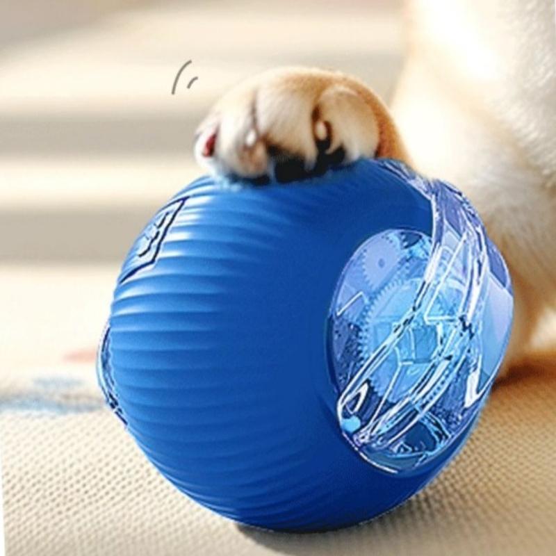 New Cat Interactive Ball Toys Silicone Automatic Rolling Ball With Long Tail Teaser Smart Pet Electric Toy Kitten Cat Toy