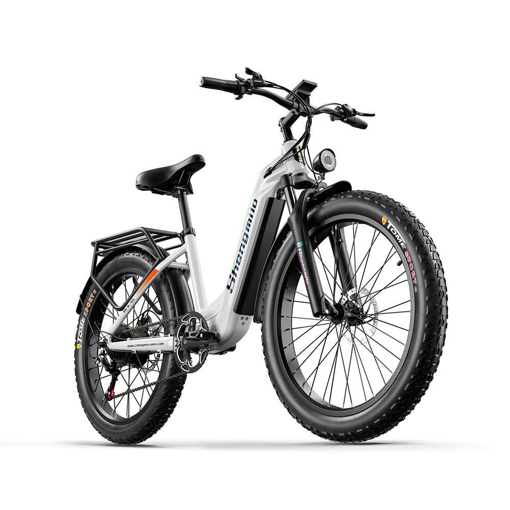 Shengmilo Vélo Électrique de Ville MX06 Avec Siège Remorquable Pour Unisexe Moteur 500W Batterie 48V17.5AH Pneus Tout-Terrain 26 Pouces VTT Électrique