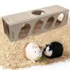 Hamster Toys Tunnel Escape Toy Hamster Wooden Hide House Multipurpose Safe Using Wooden Toys For Kittens Rabbits Weasels