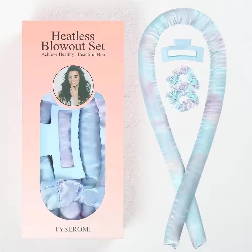 Heatless Curling Rod Headband Silk Curls Ribbon Hair Rollers Sleeping Soft Headband Lazy Hair Curlers Hair DIY Styling Tools