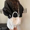 New Woven Bucket Bag Women Minimalist Versatile Shoulder Crossbody High-end Handheld Purse CLE
