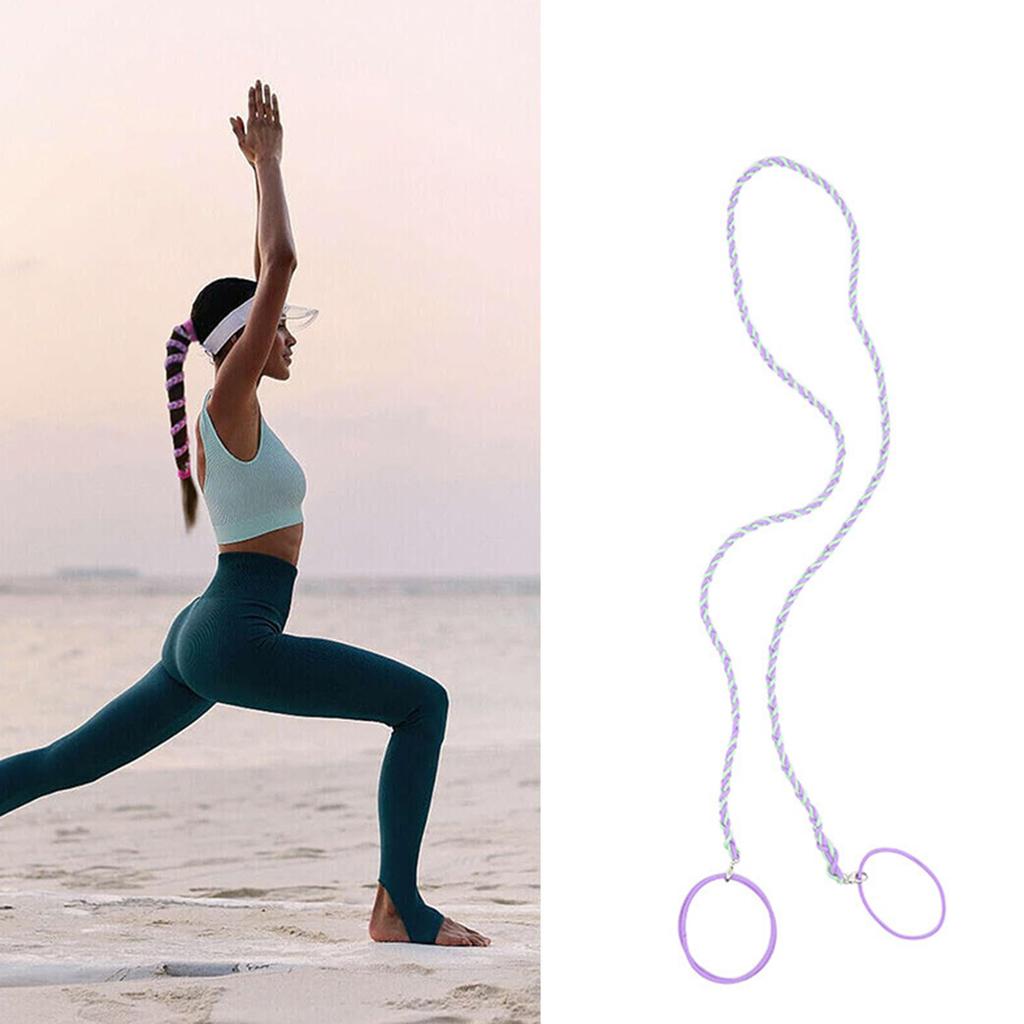 Elastic Braided Hair Tie for Sport Spiral Ponytail Holder for Long Hair Popular Nylon Hair Elastic for Gym Swim Dive