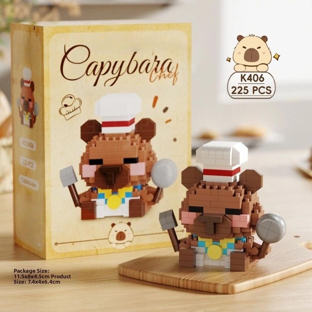 Mini Puzzle Building Blocks Dog Styling Micro Capybara Figurines  Gift for Boy Girl