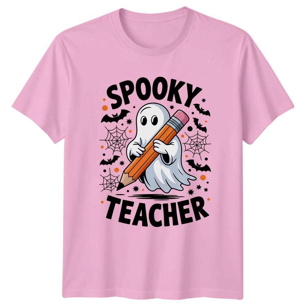 Spooky Teacher TShirt Halloween School Supplies Teaching Halloween Gift For Him