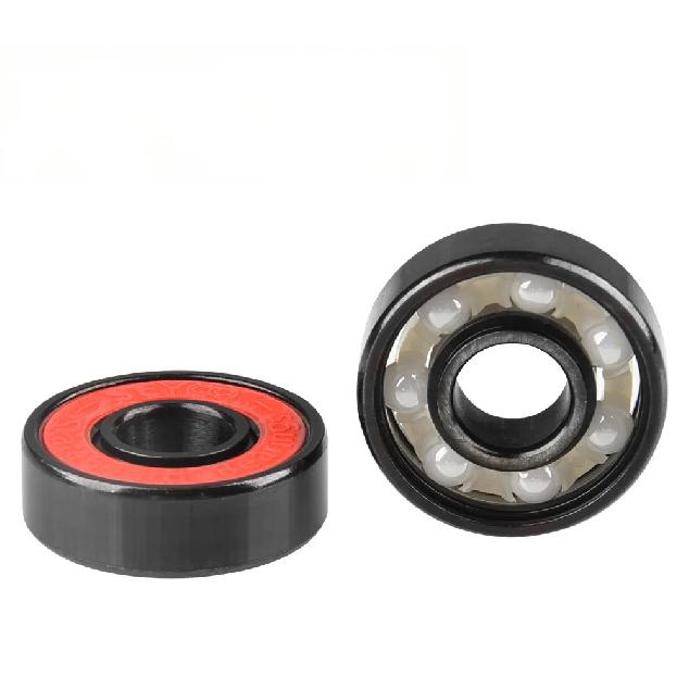8Pcs 608 2RS Hybrid Ceramic Bearing 8227mm High Speed Mini Ball Bearings For Roller Skate Skateboard Longboard Wheels