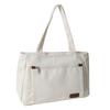 Sac Cabas en Toile Unie pour Étudiantes Suivant les Cours et les Tutorats, Sac à Bandoulière Grande Capacité pour les Trajets et les Loisirs