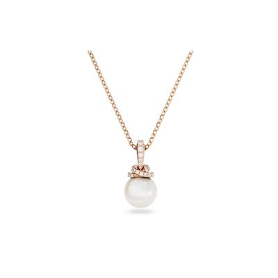 Cubic Zirconia Rose Gold Tone Plated, Faux Crystal, Faux Pearl Necklaces Women's 5669523