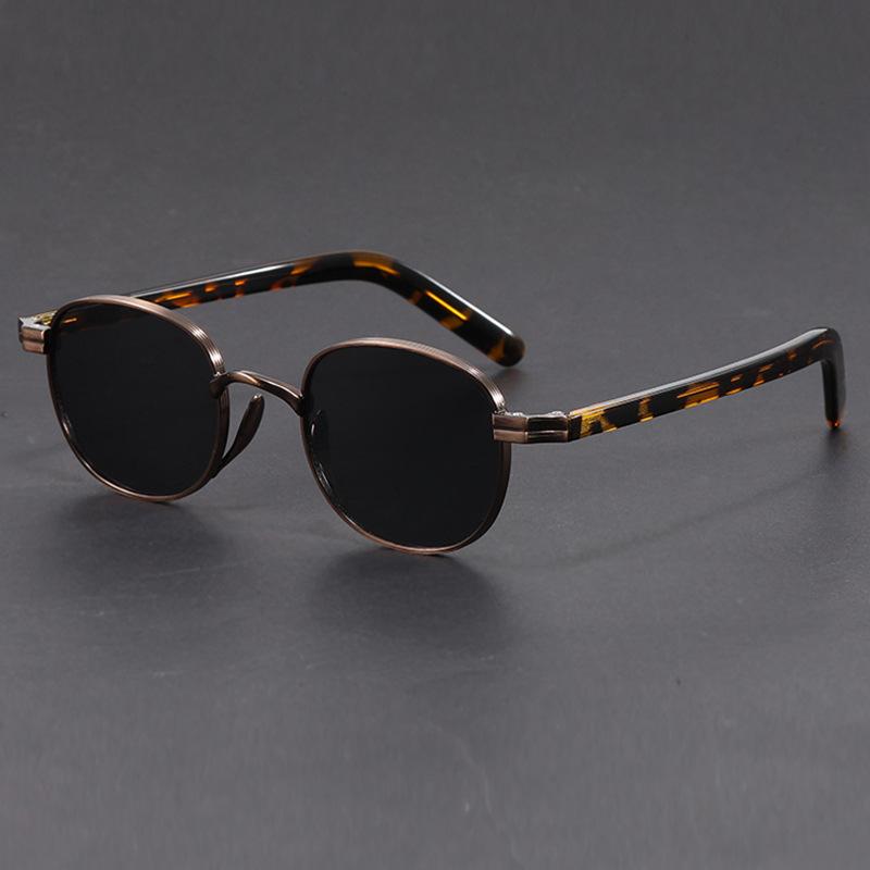 Outdoor Leisure Bronze Colored Men s Women s Sun Glasses square Retro Metal Sunglasses 2026 Metal&C1