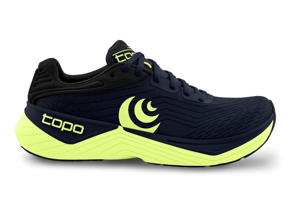 Running Shoes ULTRAFLY 5 MENS Cm [Topo Athletic] (Ultrafly 5) Navy/Lime 27.5