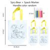 5pcs Graffiti Bag with Marker Children Drawing Toys Puzzle Parent-child Interaction Color Cognition Preschool Activity Props TMZ