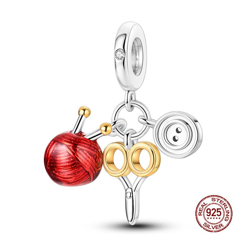 Original Charms Copper Gorgeous Bow Positioning Charms Beads Fits 3Mm Original Bracelet For Women Diy Jewelry Gifts New In