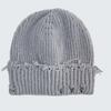Ladies' Adult Knitted Hat, Woolen Hat, Perforated Hat, Versatile And Eye-catching, Small Face