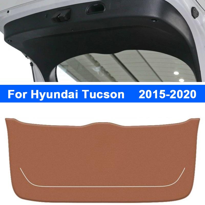 Car Trunk Mat For Hyundai Tucson L Custo 2024 2025 Leather Rear Trunk Door Anti-dirty Protection Mat Cargo Liner Accessories