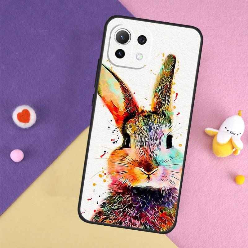 Cute Bunny Rabbit Case For Xiaomi 13 14 15 Ultra 11T 12T 13T 14T Pro POCO X7 Pro X3 X5 X6 F5 F6 M6 Pro Cover