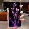 Für Itel P55 5G Hülle Ite Power 55 5G Handyhülle Blume Schmetterling Dünne Hüllen P661N P665L Capa Transparent Weiches Silikon TPU Cover