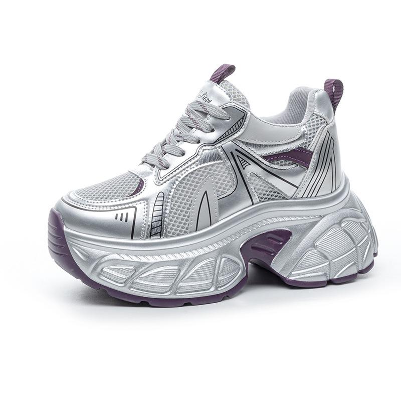 Small thick-soled tall dad shoes women's new spring and summer new sports and leisure shoes light and breathable