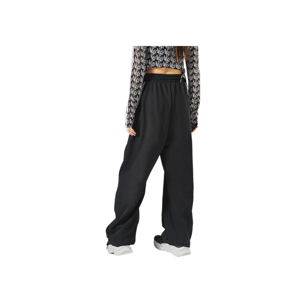 New Adidas Dance Interlock Joggers Knitted Sweatpants Women's Black JI9777