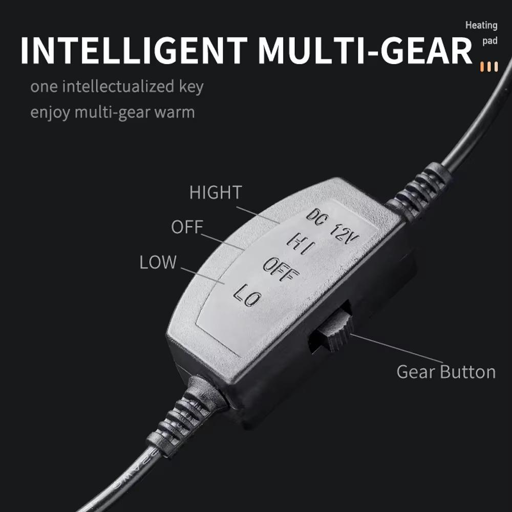 1/2 Stück 12V Beheizter Autositzbezug Winter Heizung Wärmer Autositzkissen Auto Universal Autositzschoner Bezug Autozubehör