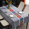 Bohemia Anti-opaření podložka na stůl ubrus na stůl Nordic Ethnic PVC ubrus Voděodolný a olejivzdorný obdélníkový ubrus