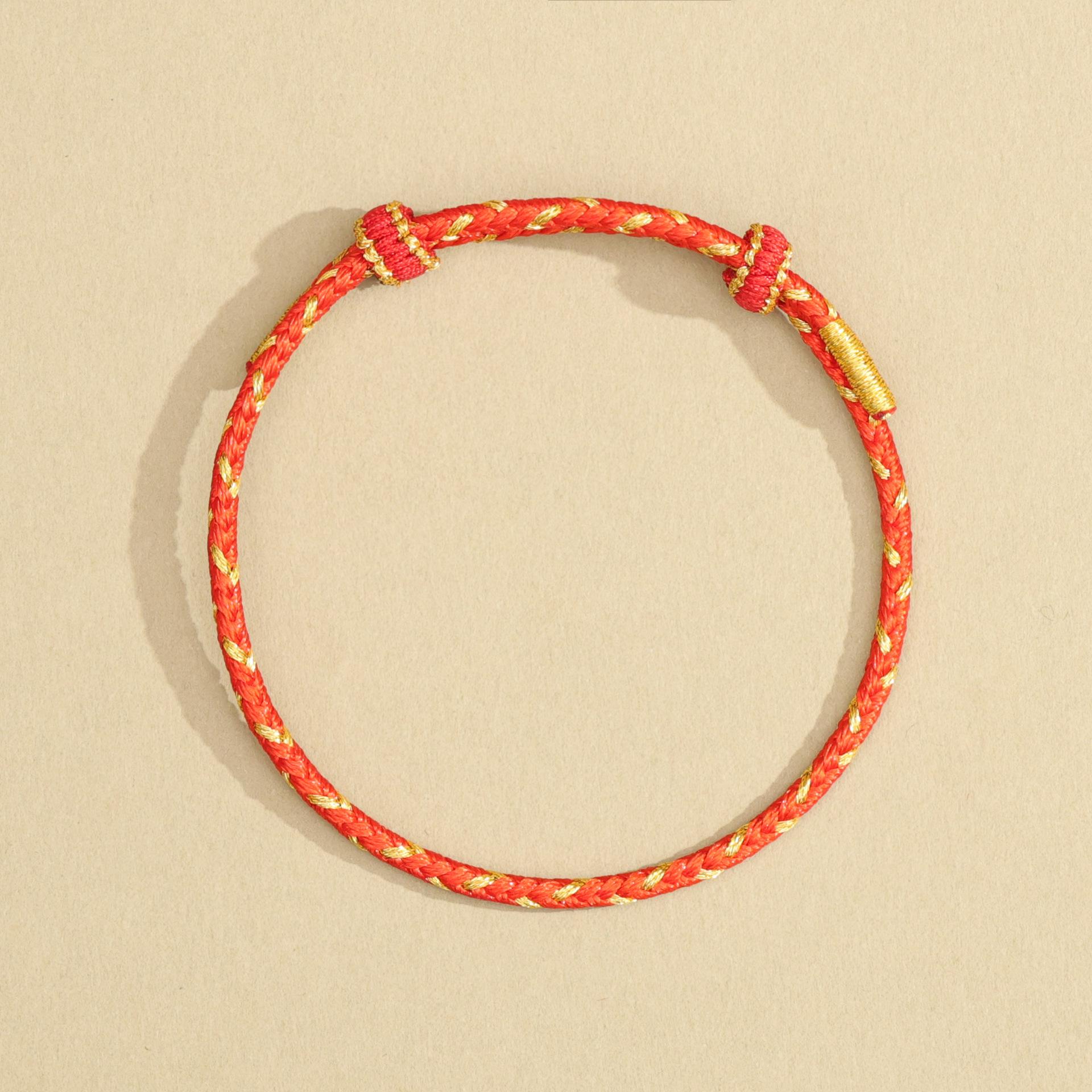 Красная нить Ручная работа Этнический браслет Год Лошади - Унисекс Новогодний подарок