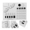 Portable Silicone Nail Training Mat Nail Polish Practice Pad Stamping Plate Nail Sticker Trainer Guide for Nail Home DIY