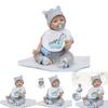 Lebensechte 22-Zoll Realistische Reborn Baby Jungenpuppe Aus Weichem Vinyl-Silikon Für Kleinkinder