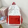 Schoolbag for girls, Korean style for middle and high school, lightweight and fresh backpack, large capacity cute girls' collegiate style backpack