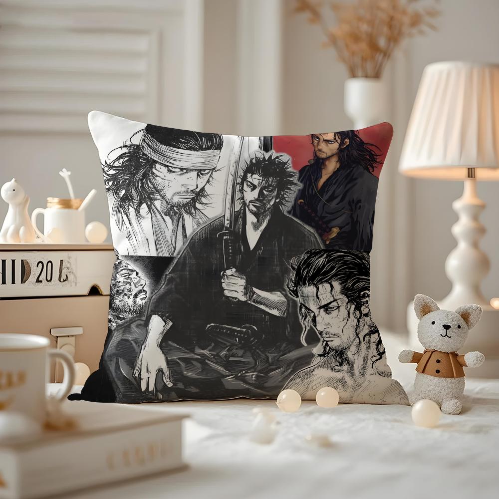 Vagabond-S Anime Kissenbezug Musterbedruckt Kissenhülle Für Wohnzimmer Sofakissenbezug & Schlafzimmer Dekoration