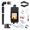 KRATKI MBN Right Fireplace Insert 10kW Ø200 Set for Installation