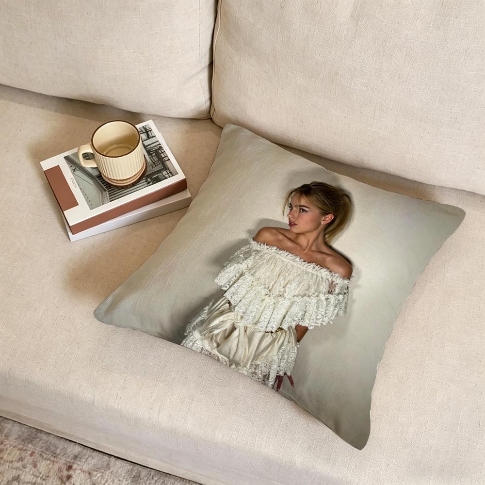 A-Addison Rae Cushion Cover Fabric Soft Furnishing,Pillowcase, Cushion Cover, Sofa Pillow, Home Decoration
