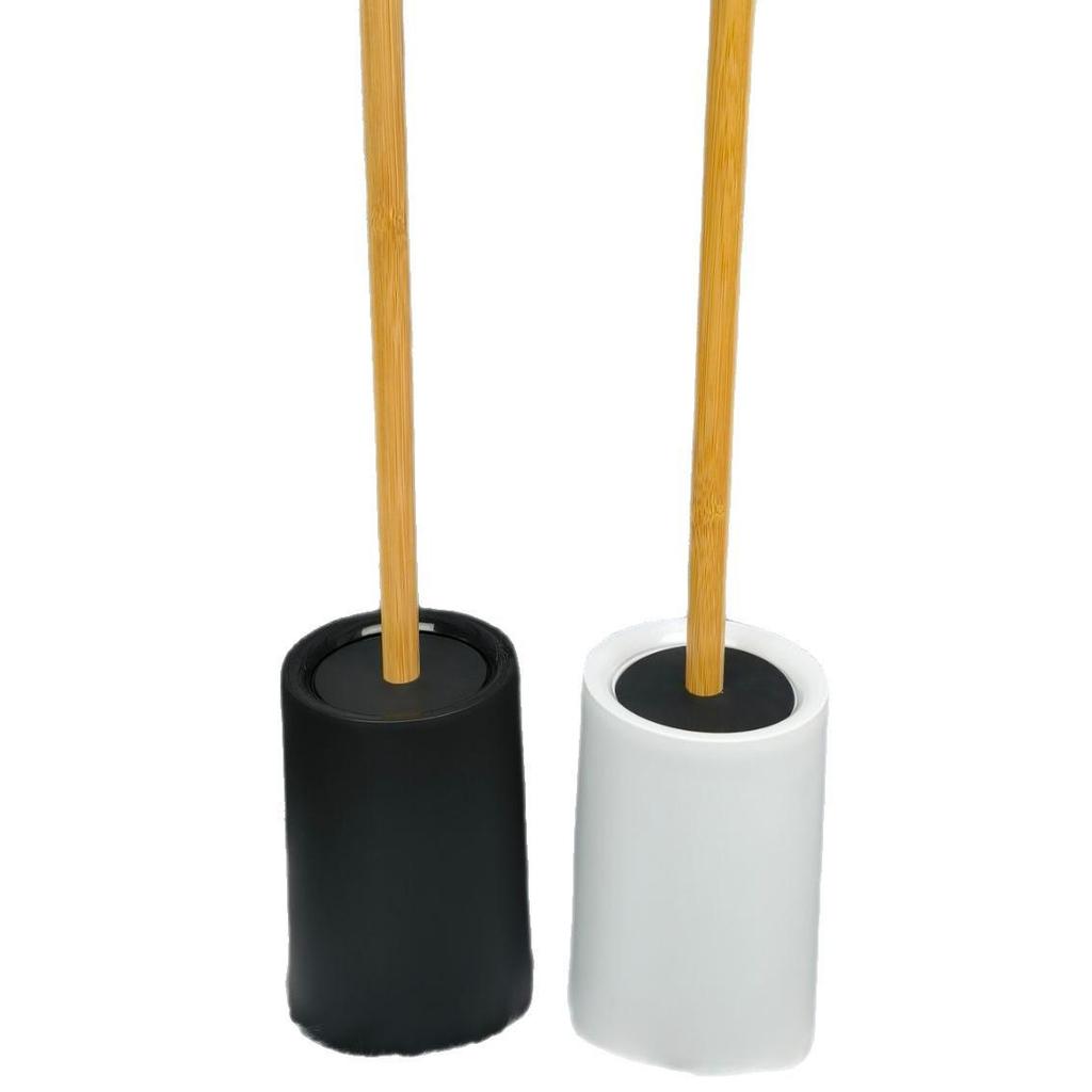 Long-Handle Toilet Brush and Base Set for Dead Angle Cleaning