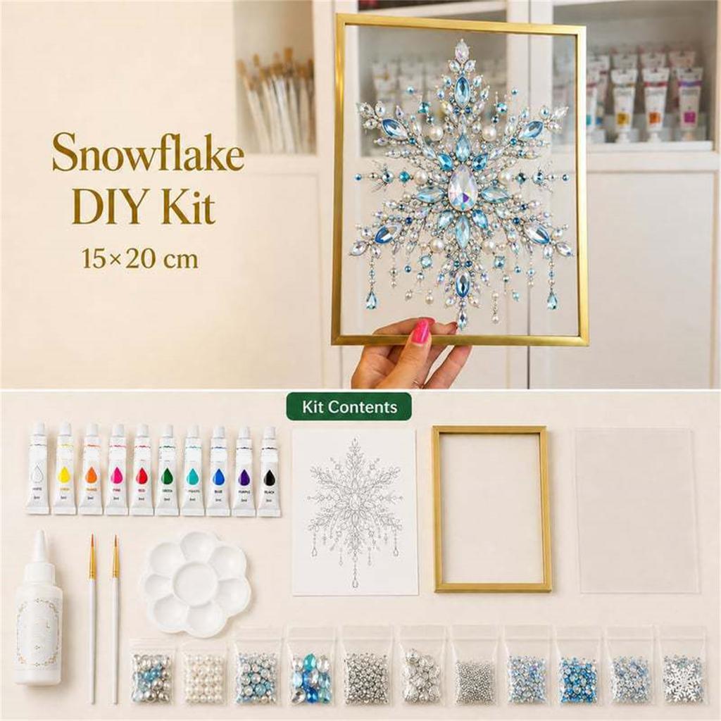 Schmuckverzierte Weihnachtsbäume DIY-Set für Feiertage und Heimdekoration