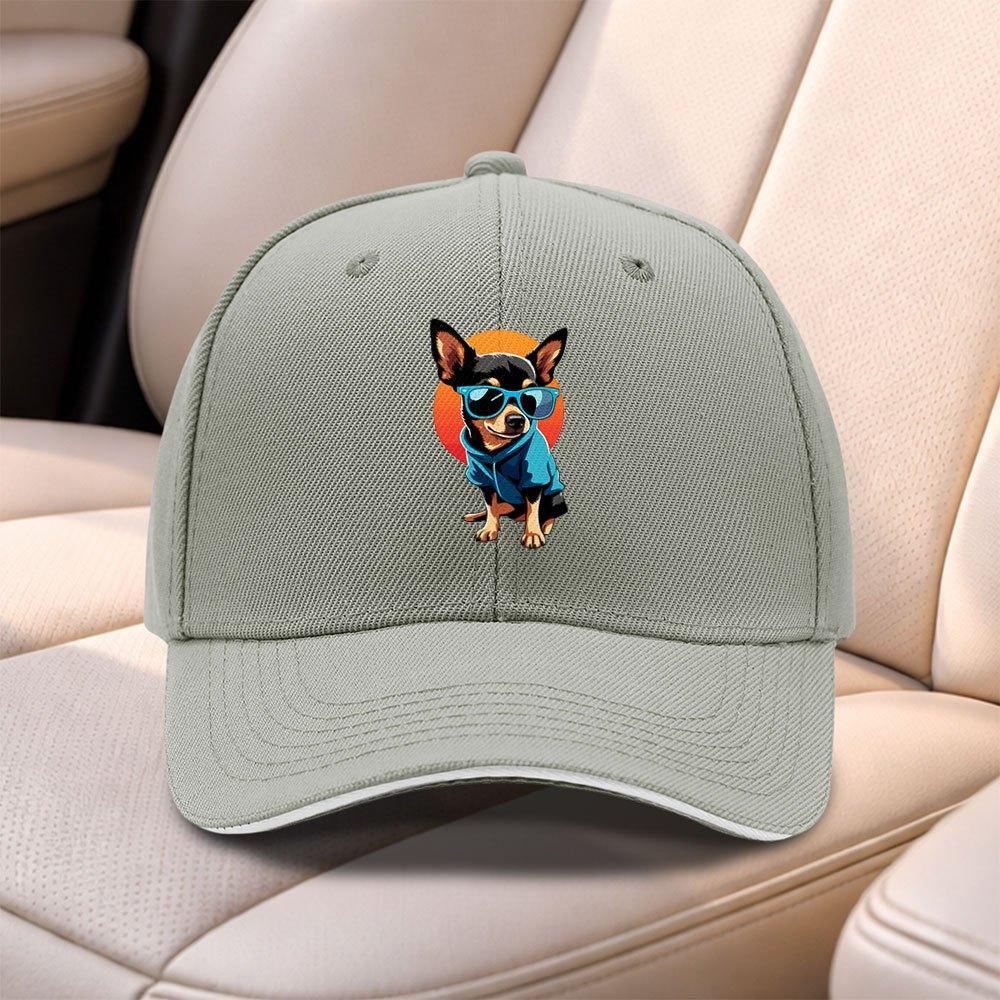 Chihuahua Sandwich Baseball Cap Adjustable Duckbill Hat For Men Women Casual Outdoor Fishing Sports