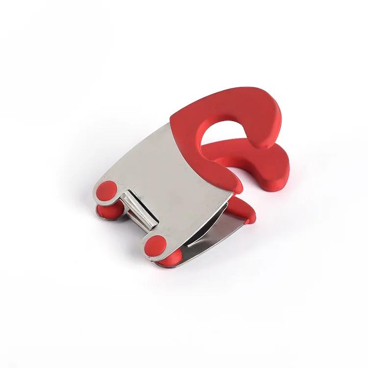 WIKHOSTAR 1Pcs Stainless Steel Pot Side Clips Anti-scalding Spoon Holder Kitchen Gadgets Spoon Rest Kitchen Accessories