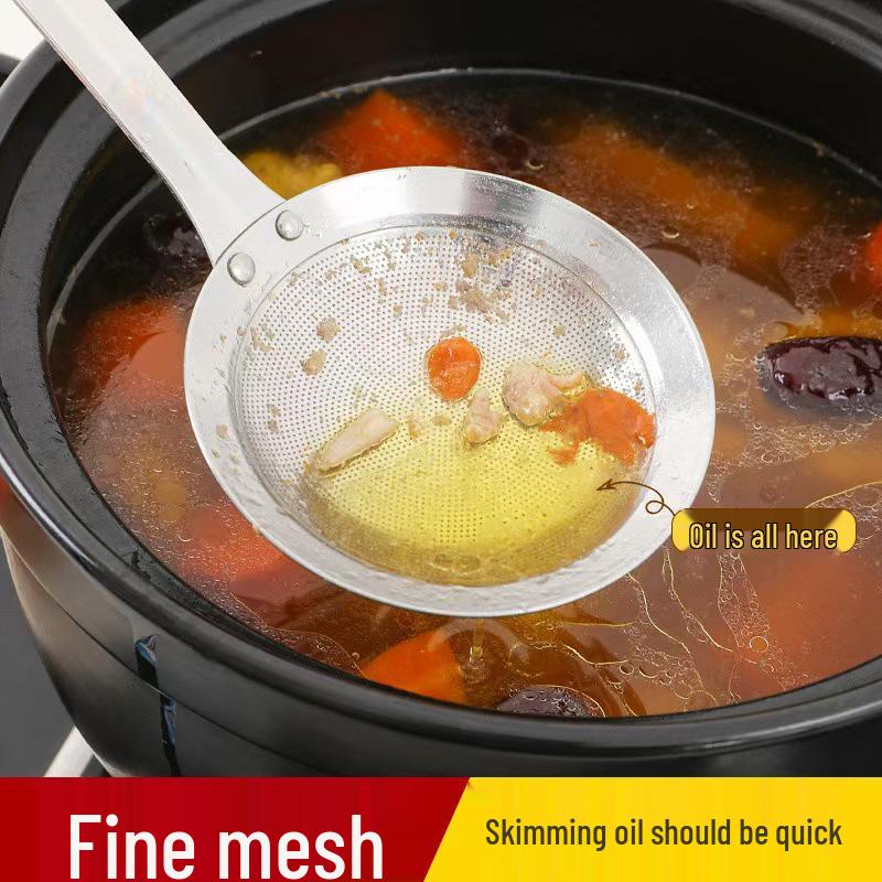 Edelstahl-Schaumlöffel mit Netzsieb für die Küche und den Hot Pot