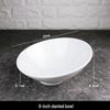 Qianxing Pure White Ceramic Multi-Purpose Bowls