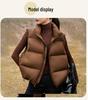 Women's Stand Collar Puff Down Vest - New Style Winter Sleeveless Gilet