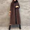 Women's Casual Retro Style Dress with Turn-down Collar and Long Sleeves
