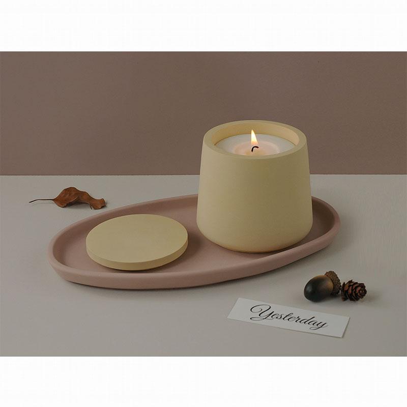 DIY Crystal Epoxy Silicone Molds Gypsum Cement Round Oval Tray Storage Tray Tea Plate Creative Mirror Silicone Mold For Resin