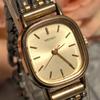 SEIKO Dress Working/New Battery Ladies' Watch, Gold, Square, Two-Tone Color