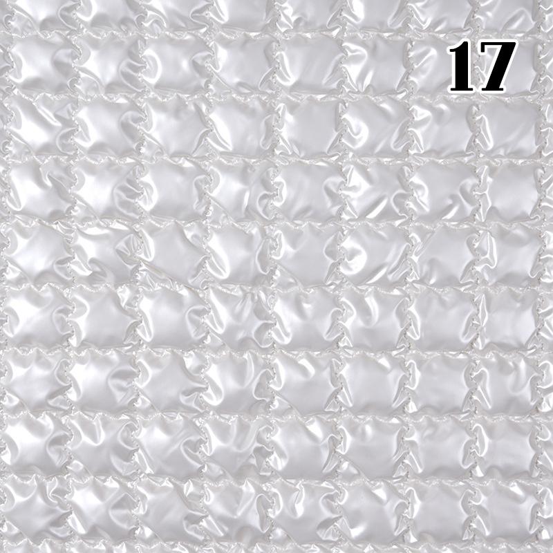 Waterproof PU Polyester Quilting Fabric Shiny Embossing Cotton-padded Fabric For Sewing Jacket Bags Furniture Upholstery