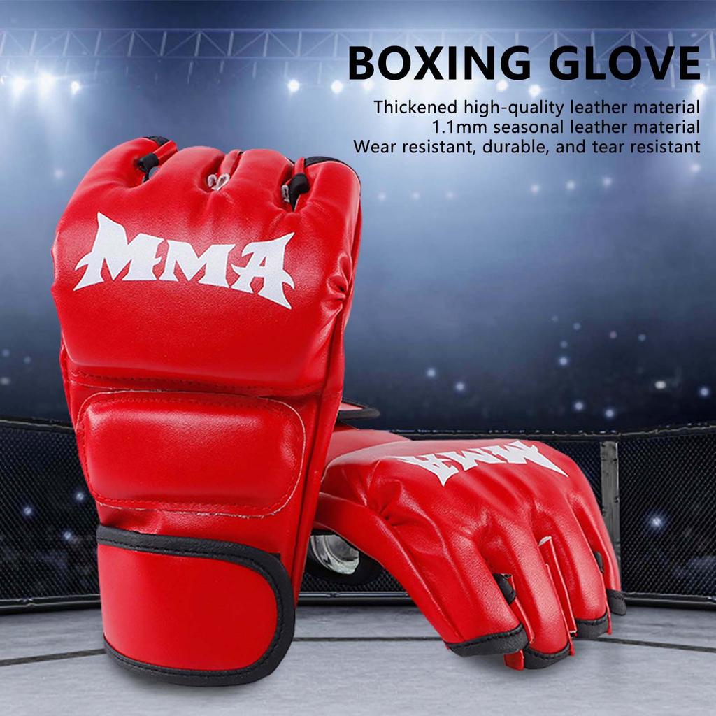 Martial Arts Training MMA Gloves with Breathable and Sweat-Resistant Material Suitable for Fighting Muay Thai