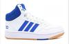 Adidas Neo Hoops Mid 3.0 K Slip Resistant Abrasion Resistant Mid top Children's Basketball Shoes White Blue Kids' IE0222