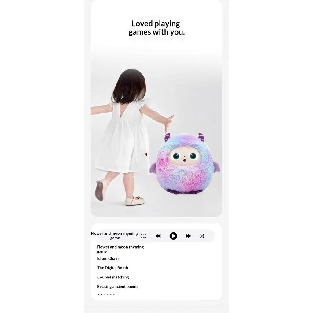 Ai Intelligent Voice Interactive Doll Emotional Companion Robot Dialogue Plush Doll Children's Gift 2025 New Edition