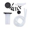 Manual Brake Bleeder Vacuum Pump Kit Automotive Fluid Tester with Gauge Adapters 2 In 1 Handheld Pistol Test Tool for Car Truck