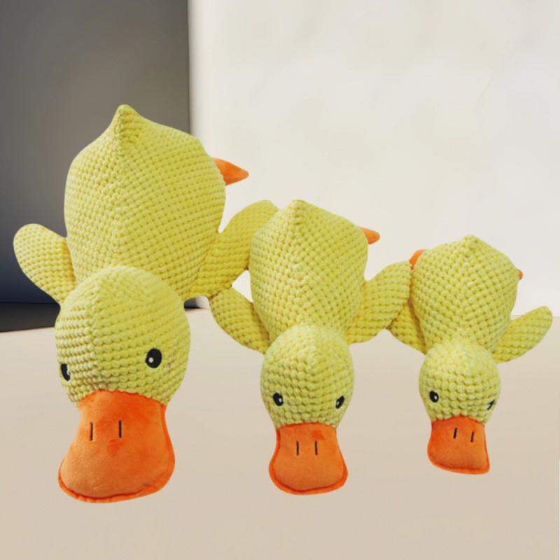 Bite-Resistant Teething Plush Dog Toy with Sound, Self-Play & Boredom Relief