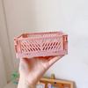 1PC Desktop Foldable Storage Box, Student Stationery Shelf, Miscellaneous Cosmetics Storage Basket